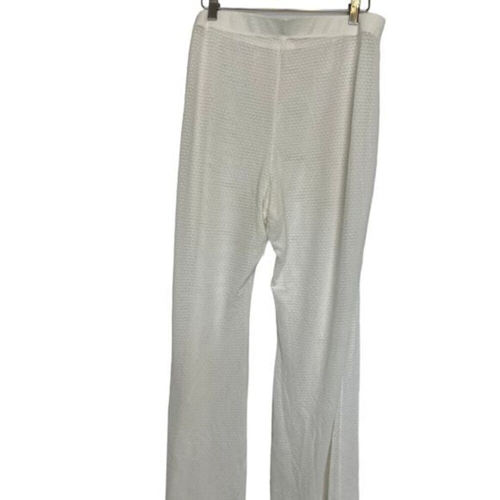 Old Navy Women's XL White Nylon Spandex Wide Leg Lounge Pants
